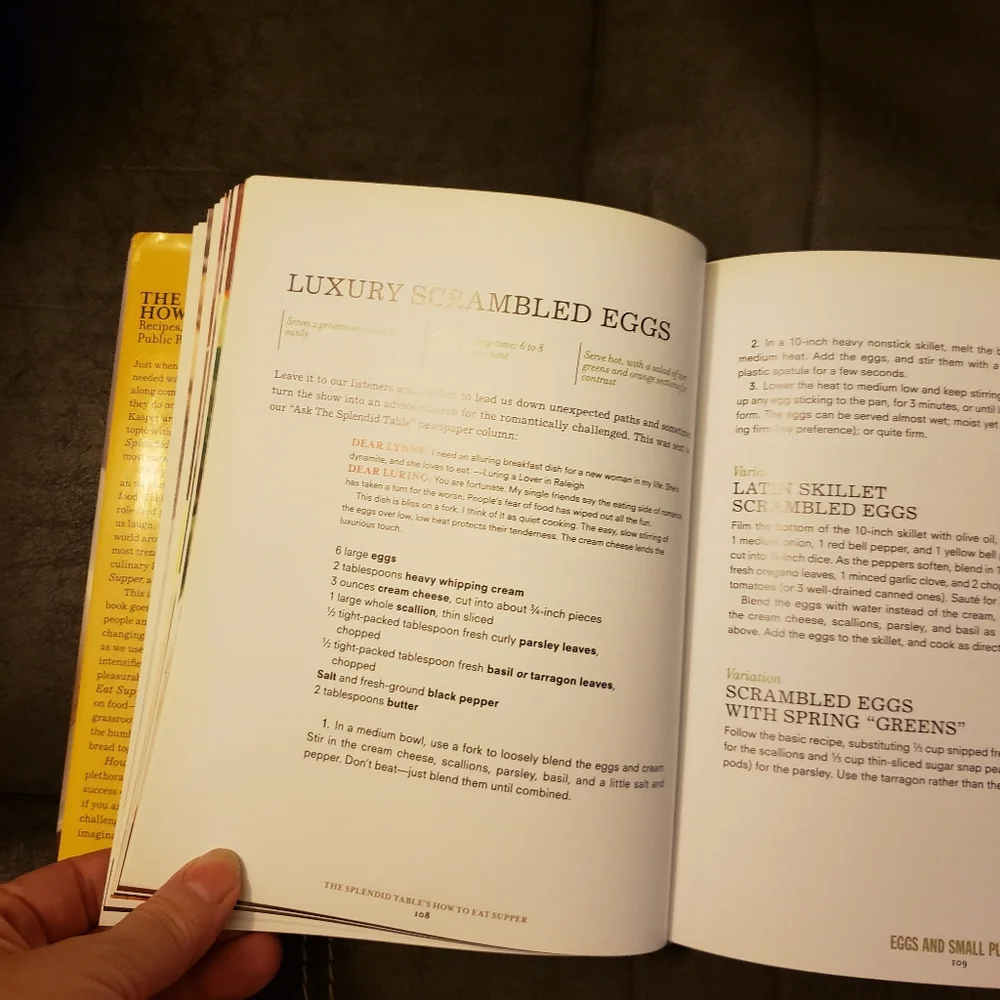 The Splendid Table's How to Eat Supper‎ By Kasper & Swift   Hardcover